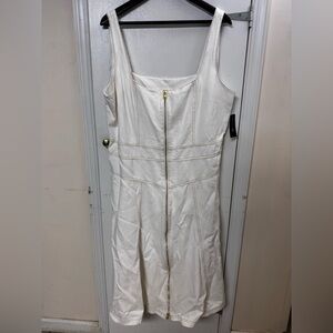 INC International Concepts White Sleeveless Sheath Dress